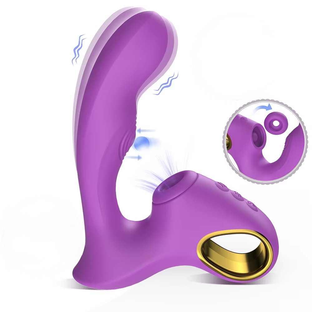 3 in 1 hot selling clitoral suction cup vibrator g-spot 