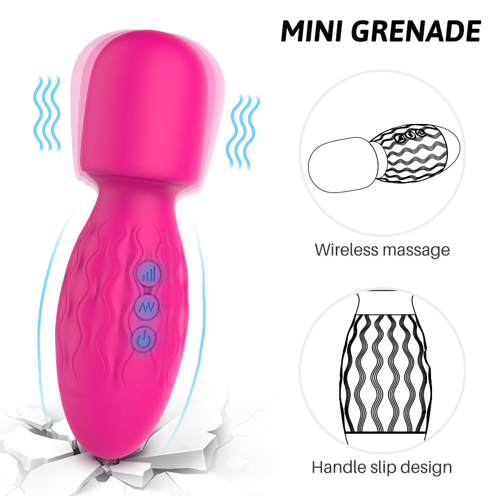 Personal Silicone Handheld Massager Vibrator Female Wand
